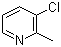 3-氯-2-甲基吡啶分子式结构图