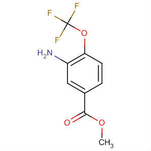 3-氨基-4-(三氟甲氧基)苯甲酸甲酯分子式结构图