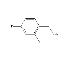 2,4-二氟苄胺分子式结构图