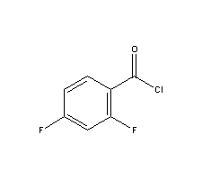 2,4-二氟苯甲酰氯分子式结构图