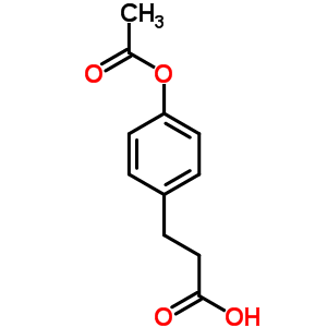 3-(4-乙酰氧基苯基)丙酸分子式结构图