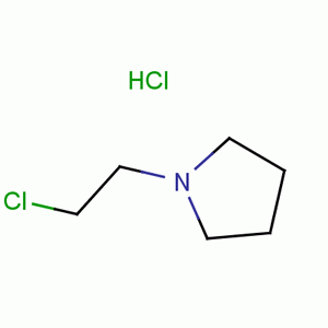 N-氯乙基吡咯烷盐酸盐分子式结构图