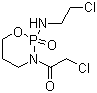 3-(2-氯乙酰基)-2-[(2-氯乙基)氨基]四氢-2H-1,3,2-噁磷-2-氧化物分子式结构图