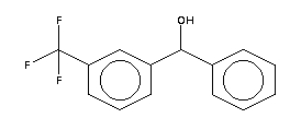 3-(三氟甲基)二苯基甲醇分子式结构图