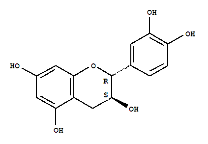 (+/-)-儿茶精分子式结构图