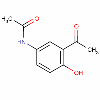 2-羟基-5-乙酰氨基苯乙酮分子式结构图