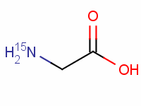 甘氨酸-15N分子式结构图