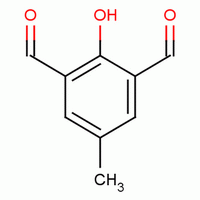 2-羟基-5-甲基-1,3-苯二甲醛分子式结构图