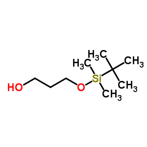 3-(叔丁基二甲基硅氧基)丙醇分子式结构图