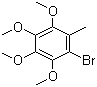 2-甲基-3,4,5,6-四甲氧基溴苯分子式结构图