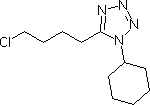 5-(4-氯丁基)-1-环己基四氮唑分子式结构图