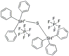 (硫-二-4,1-亚苯基)二联苯基锍六氟磷酸盐分子式结构图