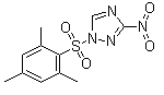 1-(均三甲苯基-2-砜基)-3-硝基-1,2,4-三唑分子式结构图