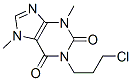 1-(3-氯丙基)可可碱分子式结构图