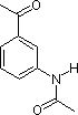 间乙酰氨基苯乙酮分子式结构图