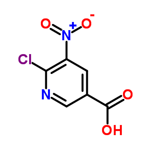 6-氯-5-硝基烟酸分子式结构图