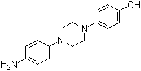 1-(4-氨基苯基)-4-(4-羟基苯基)哌嗪分子式结构图