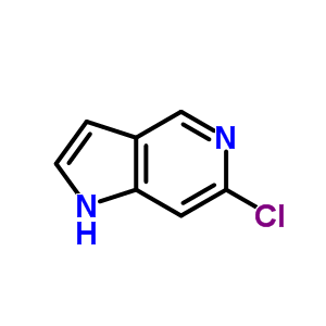 6-氯-5-氮杂吲哚分子式结构图