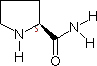 L-脯氨酰胺分子式结构图
