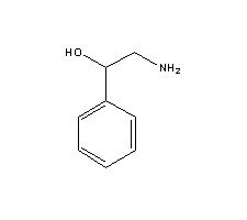 2-氨基-1-苯基乙醇分子式结构图