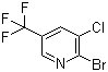 2-溴-3-氯-5-(三氟甲基)吡啶分子式结构图