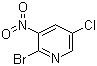 2-溴-5-氯-3-硝基吡啶分子式结构图