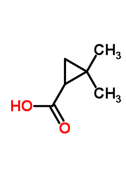 2,2-二甲基环丙烷甲酸分子式结构图