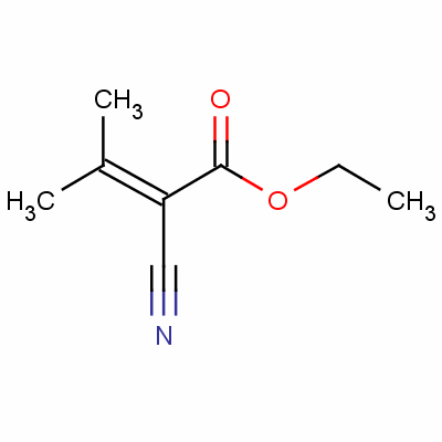 2-氰基-3-甲基丁烯酸乙酯分子式结构图