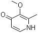 3-甲氧基-2-甲基-1H-吡啶-4-酮分子式结构图