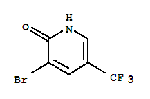 2-羟基-3-溴-5-三氟甲基吡啶分子式结构图