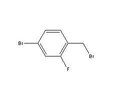 2-氟-4-溴苄基溴分子式结构图