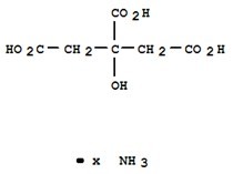 柠檬酸铵分子式结构图