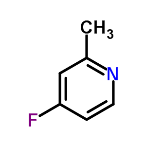 2-甲基-4-氟吡啶分子式结构图