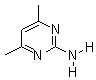 2-氨基-4,6-二甲基嘧啶分子式结构图