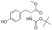 Boc-D-酪氨酸甲酯分子式结构图