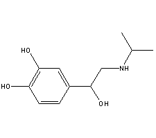 异丙肾上腺素分子式结构图