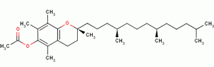 维生素E醋酸酯分子式结构图