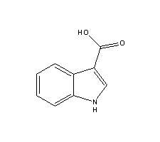 吲哚-3-甲酸分子式结构图