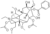 乙酰乌头碱分子式结构图