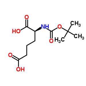 Boc-L-2-氨基己二酸分子式结构图