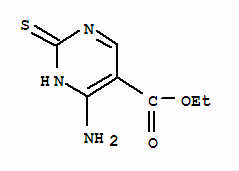 4-氨基-2-巯基嘧啶-5-羧酸乙酯分子式结构图