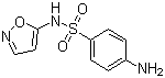 N-(异恶唑-5-基)氨基苯磺酰胺分子式结构图