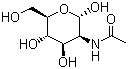 N-乙酰-D-甘露糖胺分子式结构图