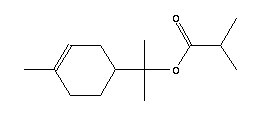 异丁酸α-松油醇酯分子式结构图