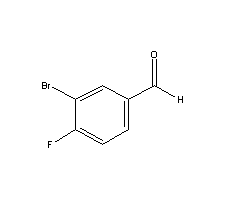 3-溴-4-氟苯甲醛分子式结构图