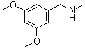 (3,5-二甲氧基苄基)甲胺分子式结构图