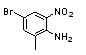 4-溴-2-甲基-6-硝基苯胺分子式结构图