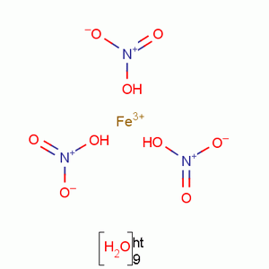 九水硝酸铁分子式结构图