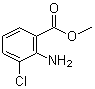 2-氨基-3-氯苯甲酸甲酯分子式结构图