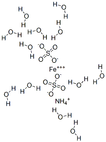 十二水合硫酸铁铵(III)分子式结构图